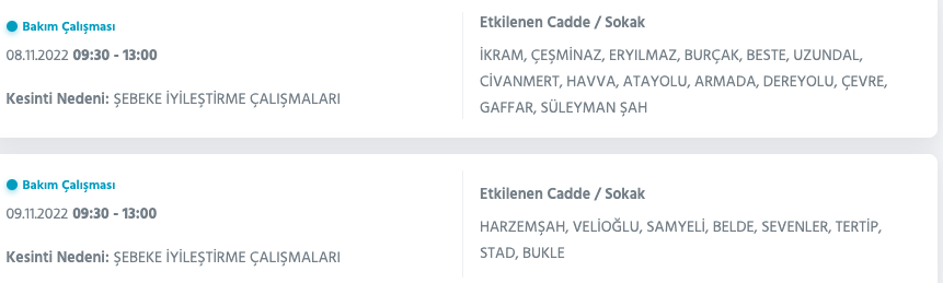 İstanbul’da 31 ilçeyi etkileyen elektrik kesintisi! (8 KASIM SALI 2022) 50