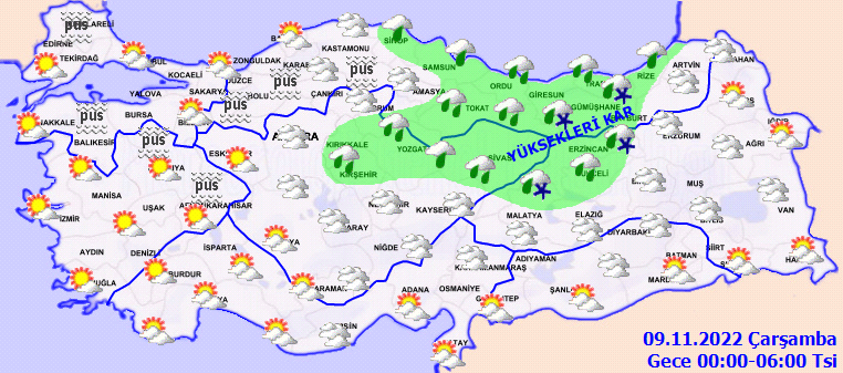 Meteoroloji’den yurt geneline uyarı yapıldı 5