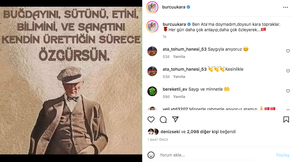 Ünlü isimlerden '10 Kasım Atatürk'ü Anma Günü' paylaşımları 31