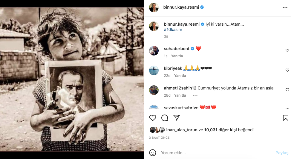Ünlü isimlerden '10 Kasım Atatürk'ü Anma Günü' paylaşımları 34