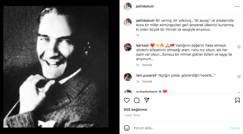 Ünlü isimlerden '10 Kasım Atatürk'ü Anma Günü' paylaşımları 41