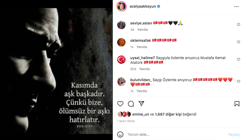 Ünlü isimlerden '10 Kasım Atatürk'ü Anma Günü' paylaşımları 14