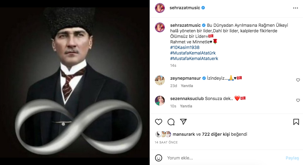 Ünlü isimlerden '10 Kasım Atatürk'ü Anma Günü' paylaşımları 25