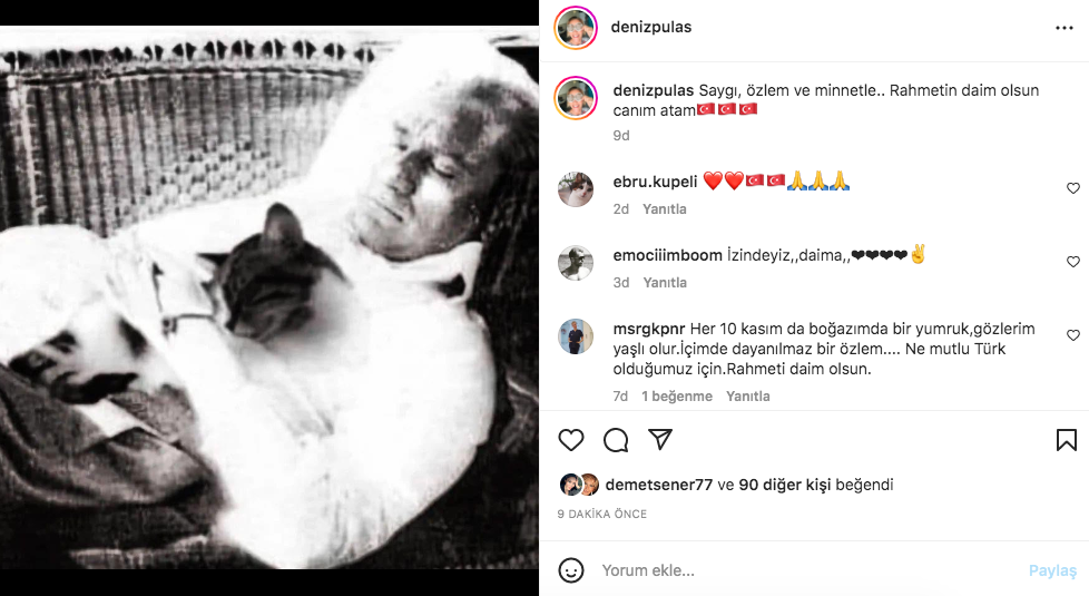 Ünlü isimlerden '10 Kasım Atatürk'ü Anma Günü' paylaşımları 45