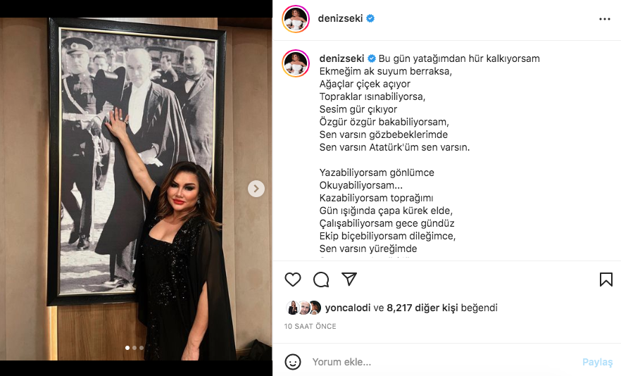 Ünlü isimlerden '10 Kasım Atatürk'ü Anma Günü' paylaşımları 42