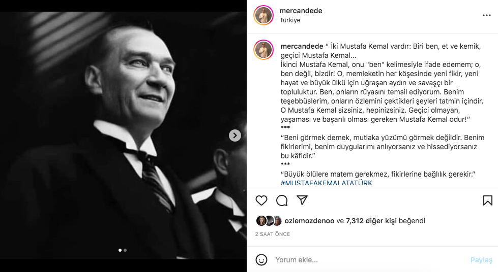 Ünlü isimlerden '10 Kasım Atatürk'ü Anma Günü' paylaşımları 33