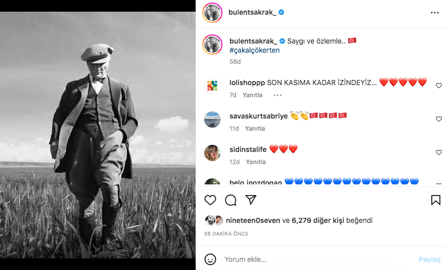 Ünlü isimlerden '10 Kasım Atatürk'ü Anma Günü' paylaşımları 44