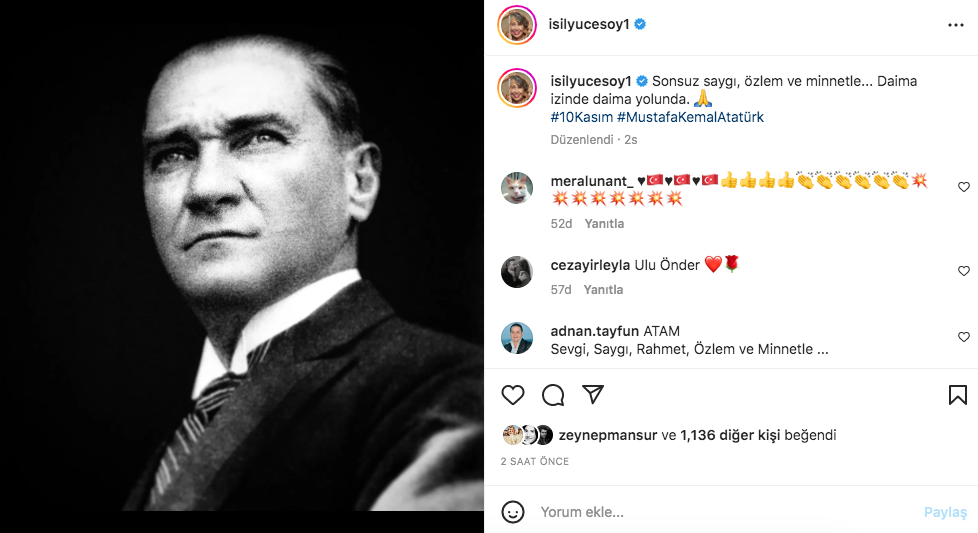 Ünlü isimlerden '10 Kasım Atatürk'ü Anma Günü' paylaşımları 17
