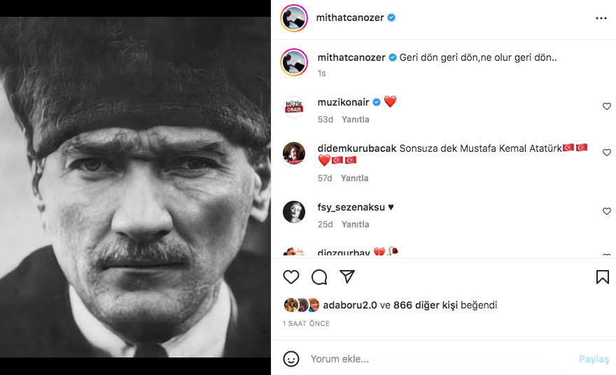 Ünlü isimlerden '10 Kasım Atatürk'ü Anma Günü' paylaşımları 39