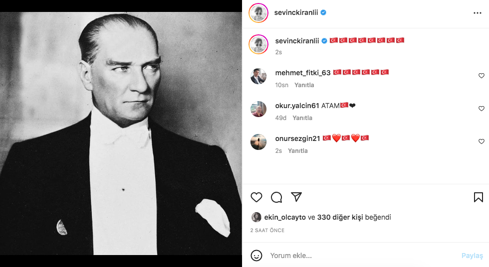 Ünlü isimlerden '10 Kasım Atatürk'ü Anma Günü' paylaşımları 4
