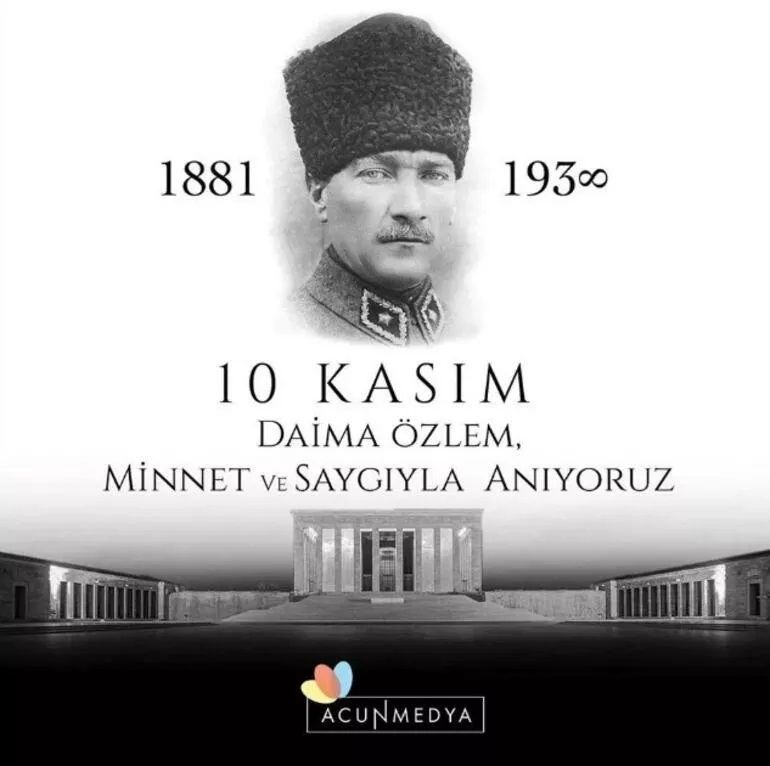 Dinmeyen özlem! Ulu Önder Mustafa Kemal Atatürk'ün bedenen aramızdan ayrılışının 84. yıldönümü, ünlüler Ata'mızı böyle andı 2