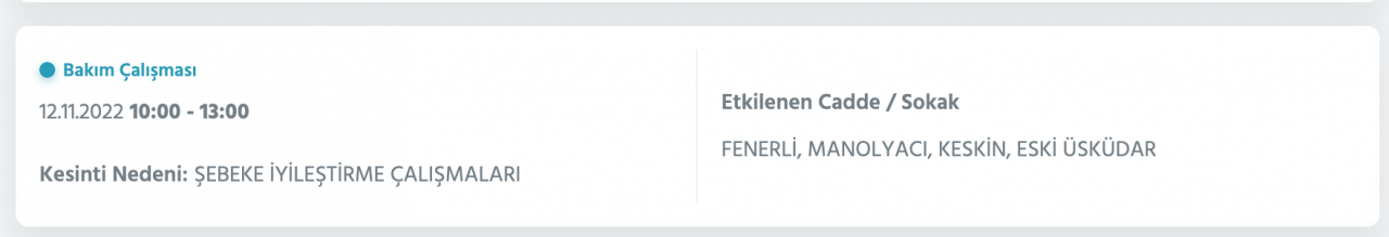 İstanbul’un 25 ilçesinde elektrik kesintisi (12 KASIM CUMARTESİ 2022) 29