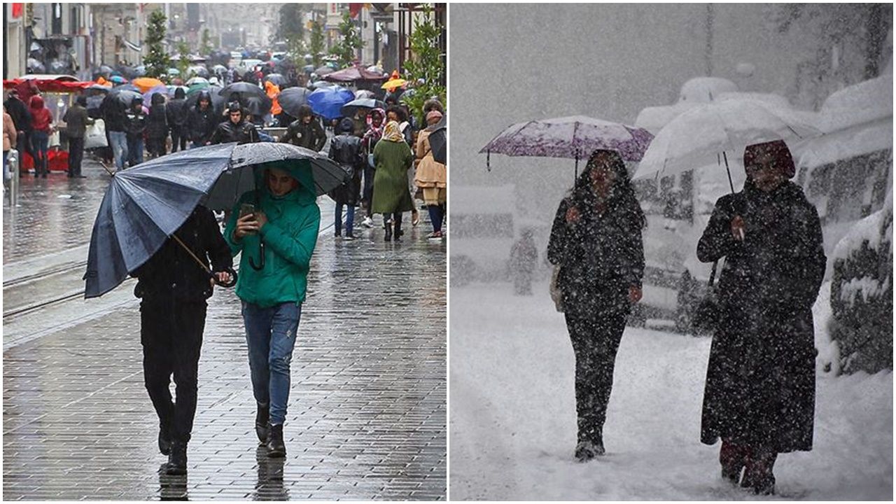 Meteoroloji sinyalini verdi: O illerde yağmur ve kar yağışı hakim olacak 1