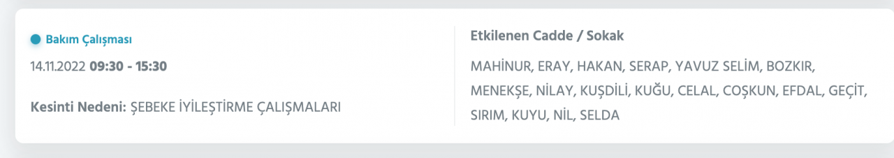 İstanbul’da 31 ilçeye ‘kesinti’ uyarısı yapıldı (14 KASIM PAZARTESİ 2022) 43