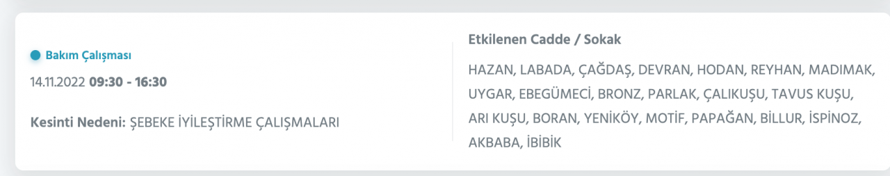 İstanbul’da 31 ilçeye ‘kesinti’ uyarısı yapıldı (14 KASIM PAZARTESİ 2022) 42