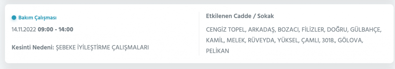 İstanbul’da 31 ilçeye ‘kesinti’ uyarısı yapıldı (14 KASIM PAZARTESİ 2022) 44
