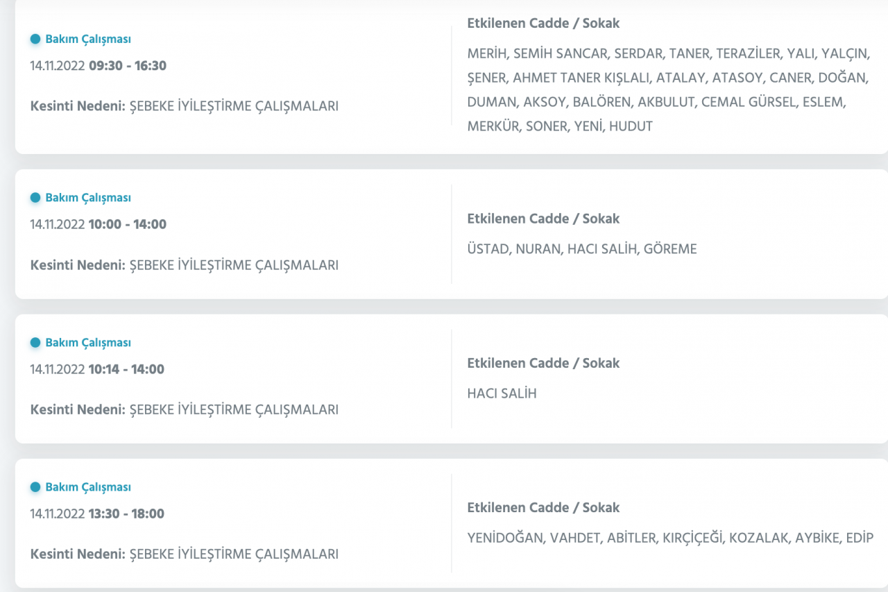 İstanbul’da 31 ilçeye ‘kesinti’ uyarısı yapıldı (14 KASIM PAZARTESİ 2022) 41