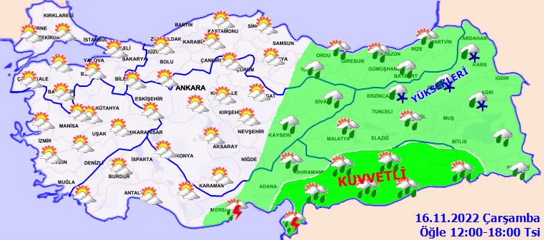 Meteorolojiden 11 ile sarı kodlu uyarı: Yurt genelinde kuvvetli yağış hakim olacak 3