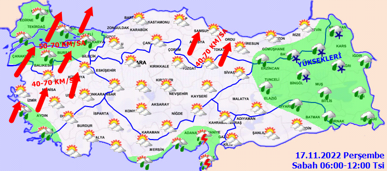Meteorolojiden 39 ile kuvvetli rüzgar uyarısı! Çatı uçmalarına dikkat! 2