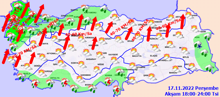 Meteorolojiden 39 ile kuvvetli rüzgar uyarısı! Çatı uçmalarına dikkat! 4