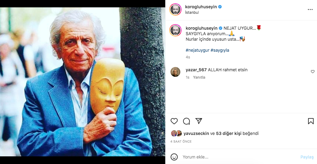 Vefatının üzerinden 9 yıl geçti... Ünlülerden Nejat Uygur paylaşımları 4