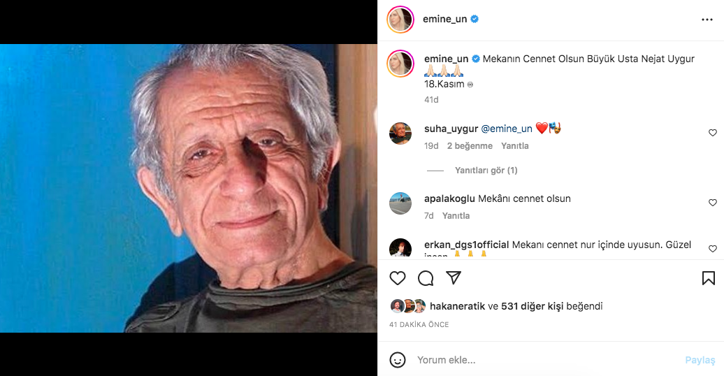 Vefatının üzerinden 9 yıl geçti... Ünlülerden Nejat Uygur paylaşımları 2