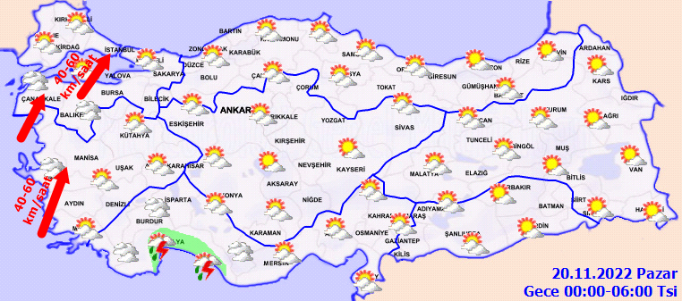 Meteoroloji'den kuvvetli yağış ve lodos uyarısı! Gün boyu başınız ağrıyabilir... 6
