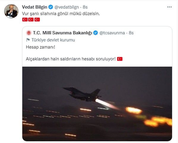 Siyasiler 'Pençe-Kılıç Hava Harekatı'na paylaşımlarıyla destek verdi 4