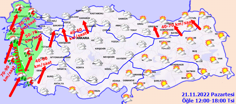 Meteorolojiden İstanbul dahil 17 ile kritik uyarı: Kuvvetli yağış ve rüzgara karşı dikkatli olun 3