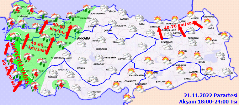 Meteorolojiden İstanbul dahil 17 ile kritik uyarı: Kuvvetli yağış ve rüzgara karşı dikkatli olun 4