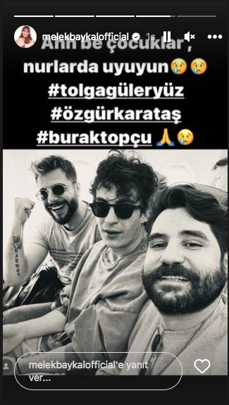Tolga Güleryüz, Burak Topçu ve Özgür Karataş'ın hayatını kaybettiği Amasya'daki korkunç kazanın ardından ünlü isimlerden taziye mesajları 19