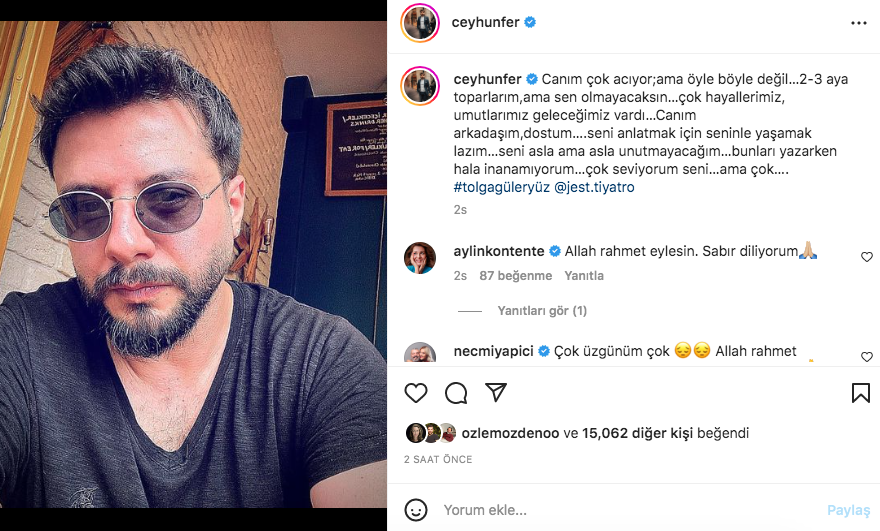 Tolga Güleryüz, Burak Topçu ve Özgür Karataş'ın hayatını kaybettiği Amasya'daki korkunç kazanın ardından ünlü isimlerden taziye mesajları 3