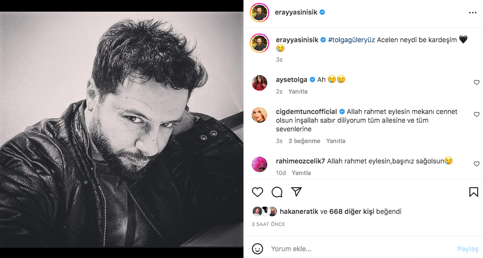 Tolga Güleryüz, Burak Topçu ve Özgür Karataş'ın hayatını kaybettiği Amasya'daki korkunç kazanın ardından ünlü isimlerden taziye mesajları 24