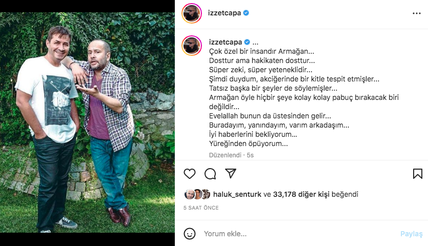 Ünlü isimlerden kansere yakalanan Armağan Çağlayan'a destek mesajları 10