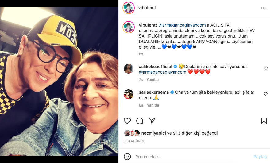 Ünlü isimlerden kansere yakalanan Armağan Çağlayan'a destek mesajları 16