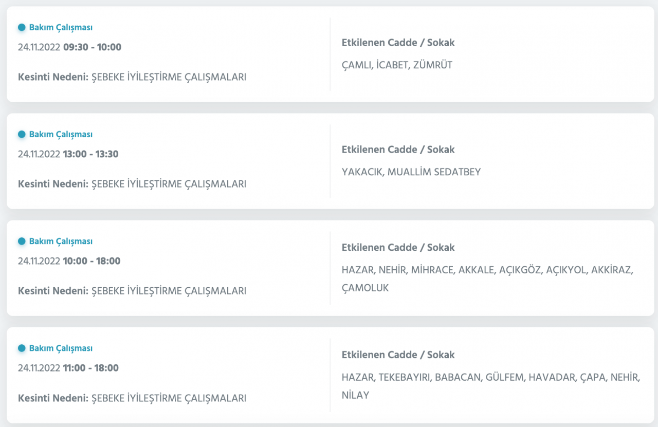 İstanbul’un 33 ilçesine kesinti uyarısı (24 KASIM PERŞEMBE) 37