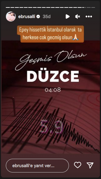 Ünlülerden Düzce deprem paylaşımları 25