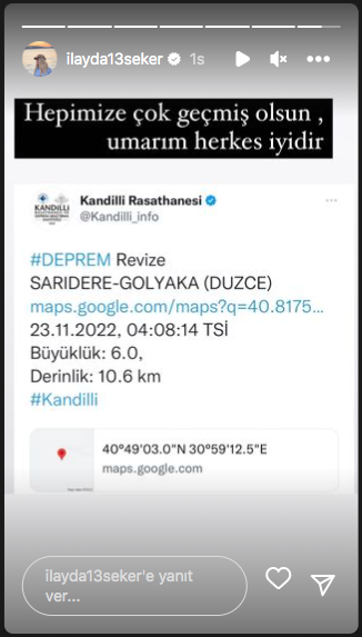 Ünlülerden Düzce deprem paylaşımları 33