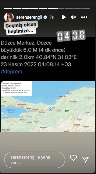 Ünlülerden Düzce deprem paylaşımları 30