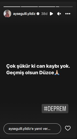 Ünlülerden Düzce deprem paylaşımları 21