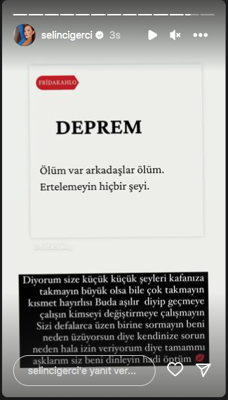 Ünlülerden Düzce deprem paylaşımları 14