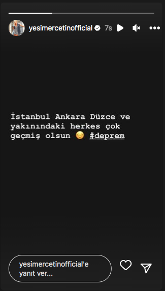 Ünlülerden Düzce deprem paylaşımları 11