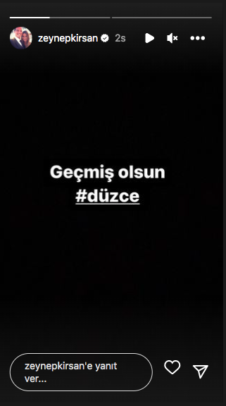 Ünlülerden Düzce deprem paylaşımları 18