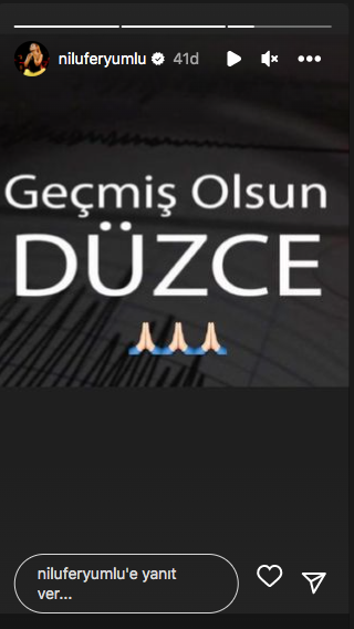 Ünlülerden Düzce deprem paylaşımları 9
