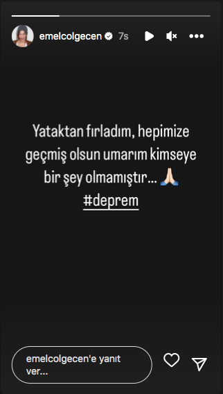Ünlülerden Düzce deprem paylaşımları 7