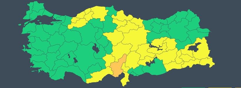 Meteorolojiden 31 ile sarı 1 ile turuncu kodlu uyarı! Yağışlar çok kuvvetli geliyor 2