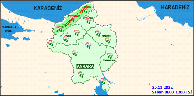 Ankara'da sıcaklıklar düşüyor! İşte 25 Kasım Ankara hava durumu 2