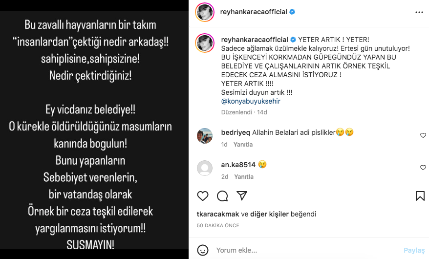 Konya'daki vahşet görüntüleri sosyal medyayı ayağa kaldırdı! Ünlü isimlerden tepki üstüne tepki yağdı 7