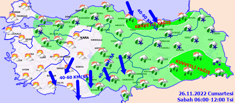 Meteorolojiden 25 ile sarı kodlu uyarı! O illerde kar yağışı bekleniyor 2