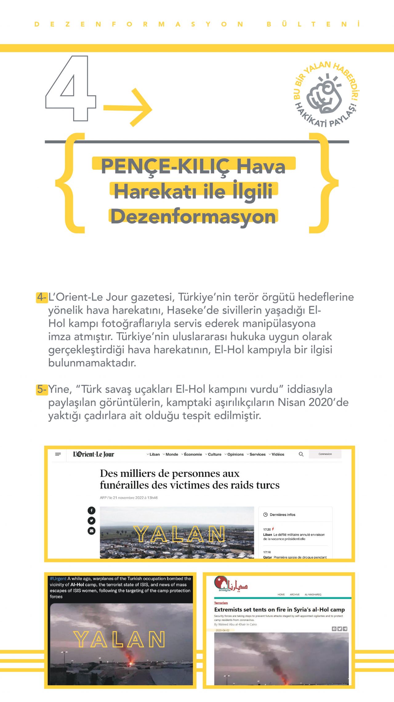İletişim Başkanlığı yalan haberleri listeledi 5